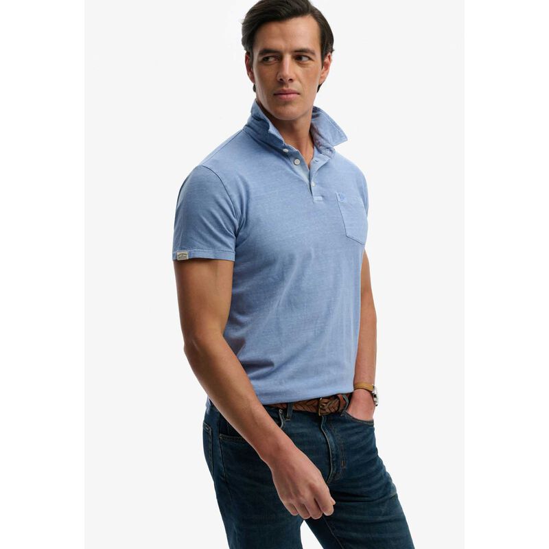 Superdry Classic Cotton Linen Polo image number 2
